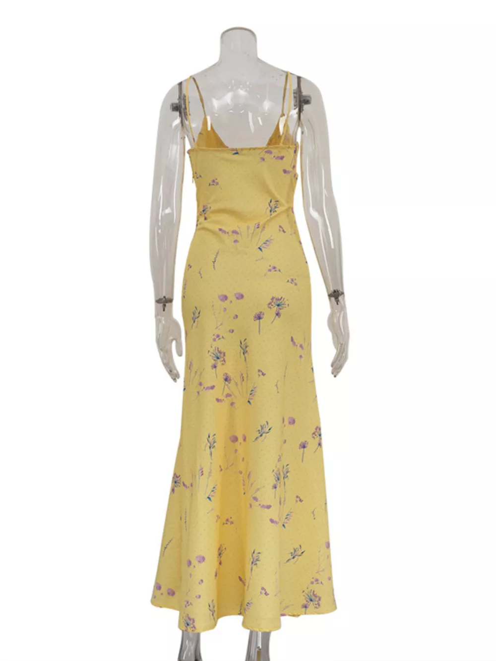 Floral Spaghetti Straps Maxi Dress, image 7