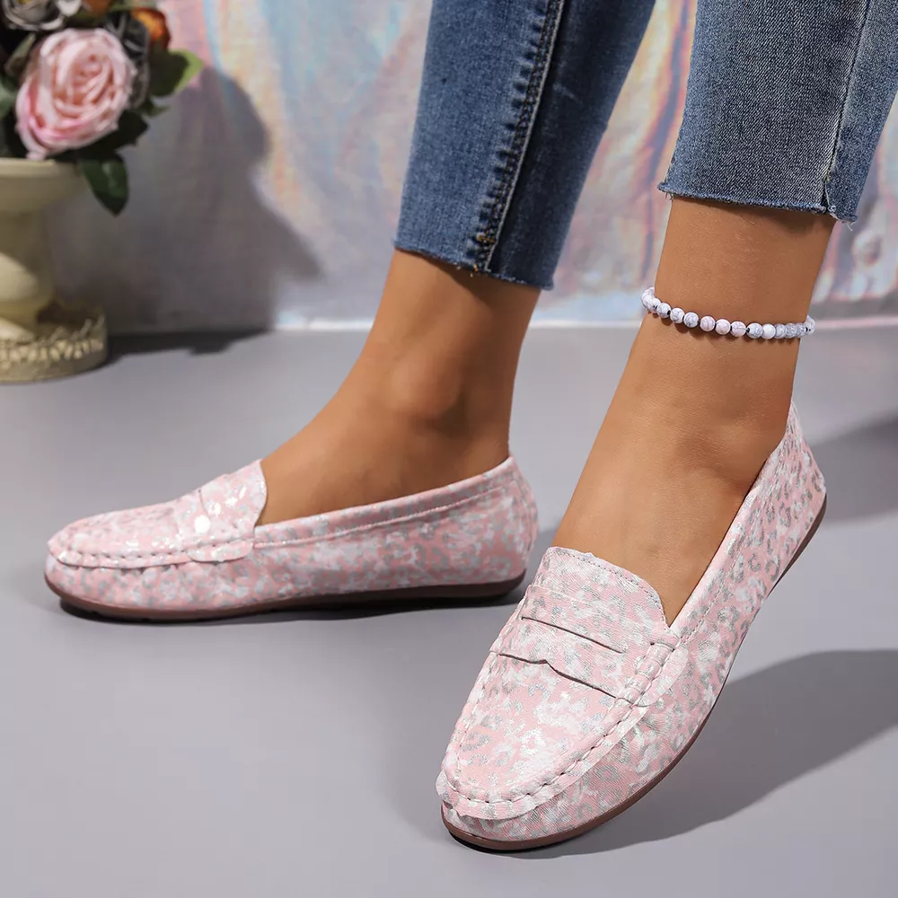 Floral Print Slip-Ons