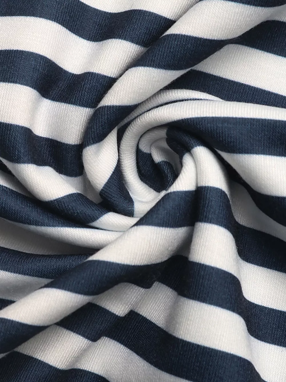 Striped Off-Shoulder Ribbon Accent Sweatshirt, image 5