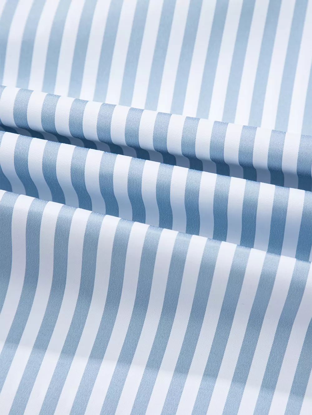 Stripe Shirred Detail Half Placket Collared Long Sleeve Shirt, image 8