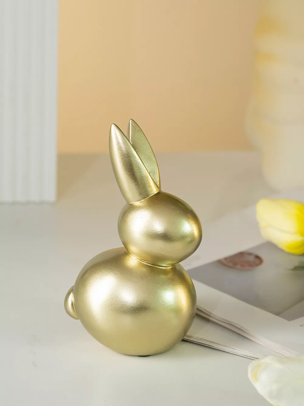 Golden Rabbit Decorative Ornament, image 8