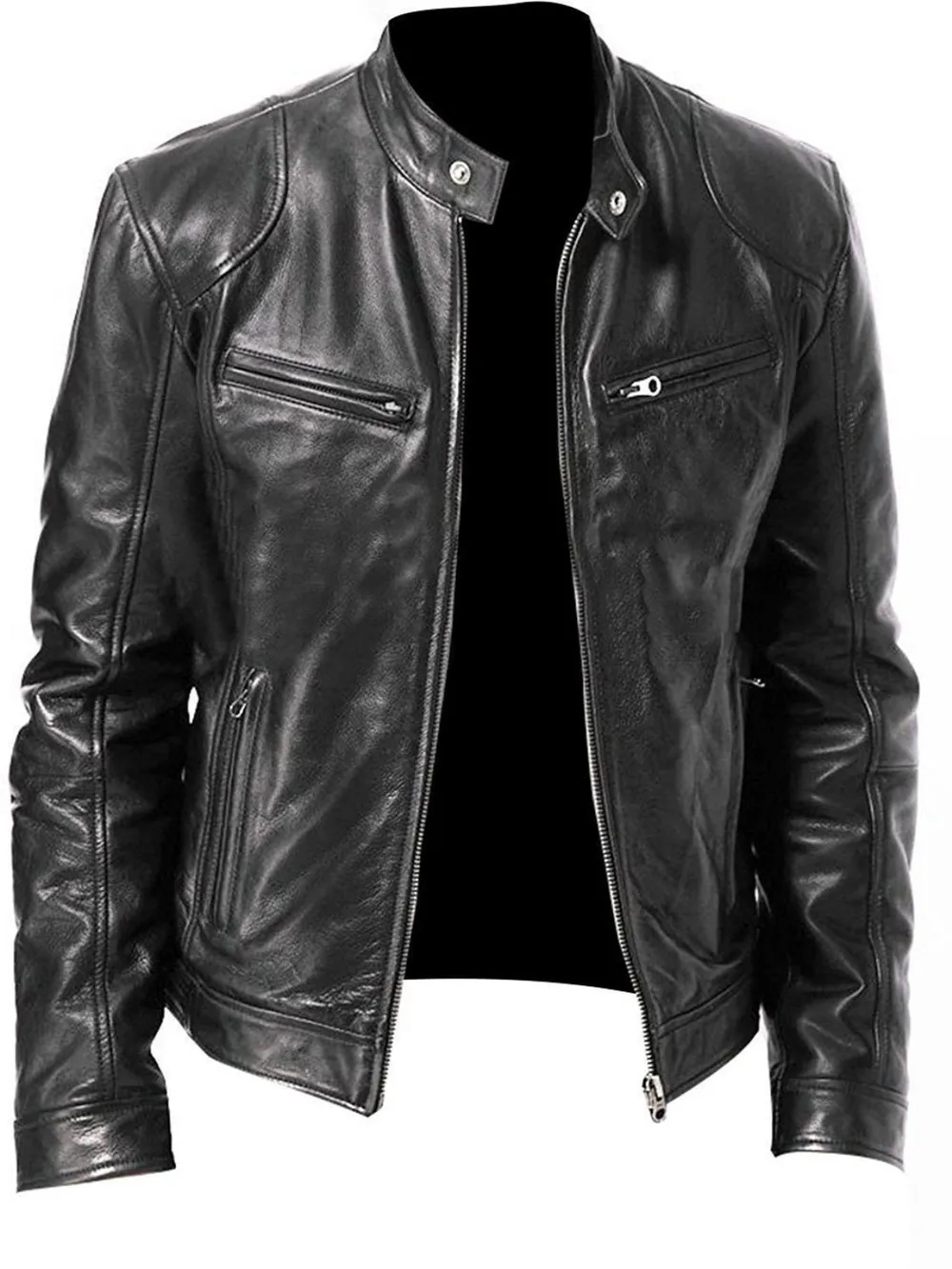 Men's Full Size Zip Up Long Sleeve Jacket Plus Size