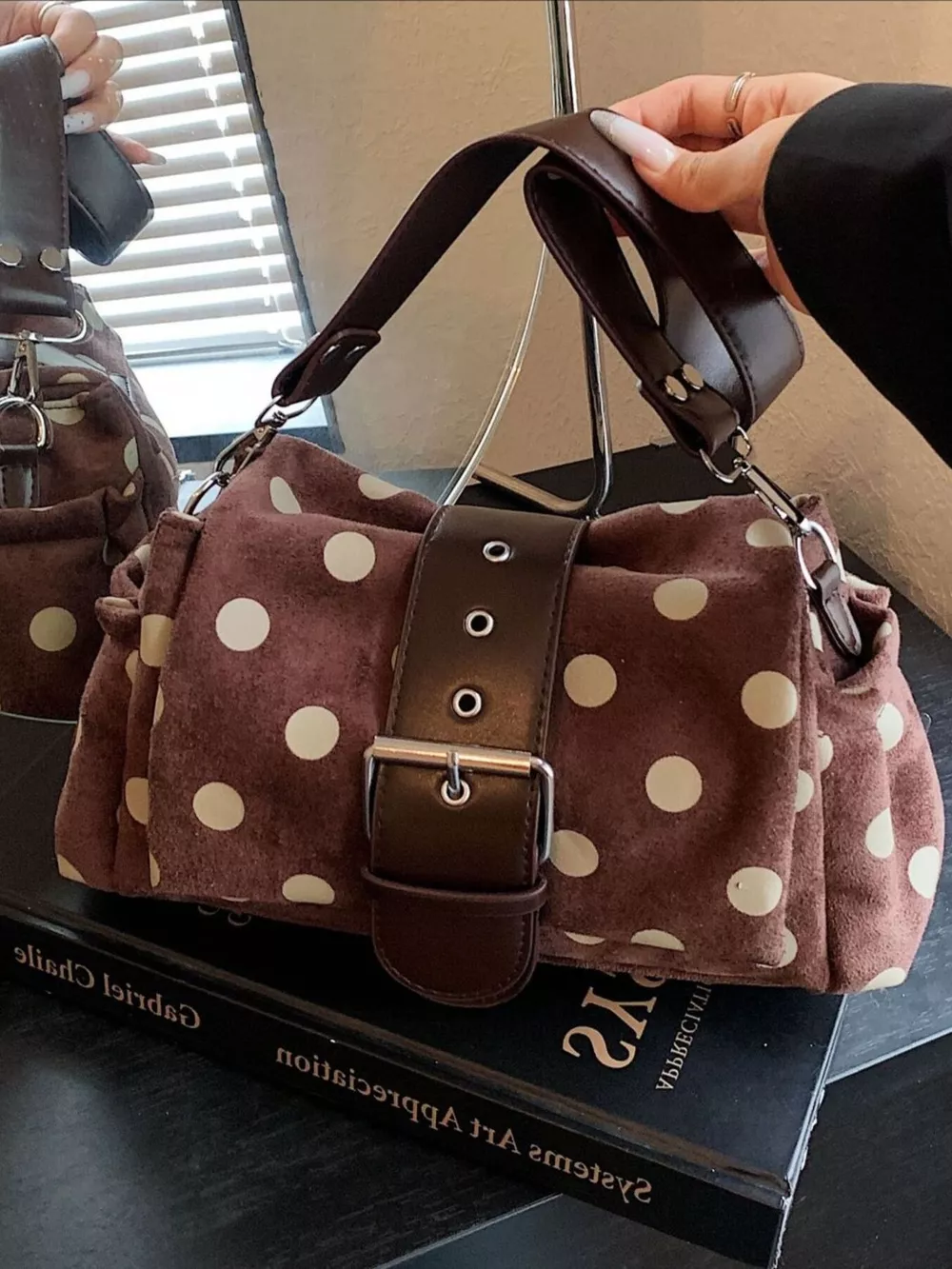 Vintage Polka Dot Shoulder Bag, image 2