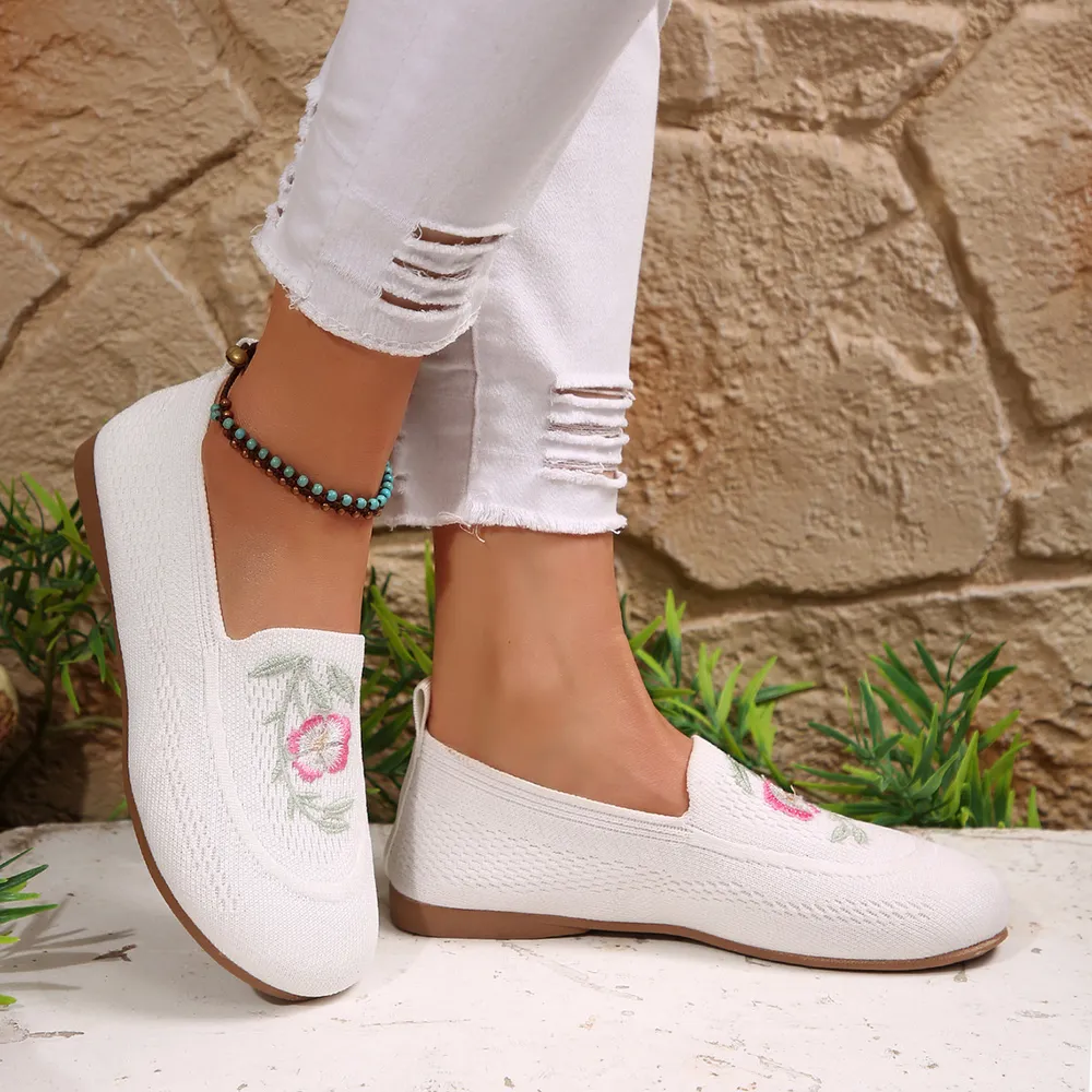 Embroidered Mesh Slip-Ons, image 11