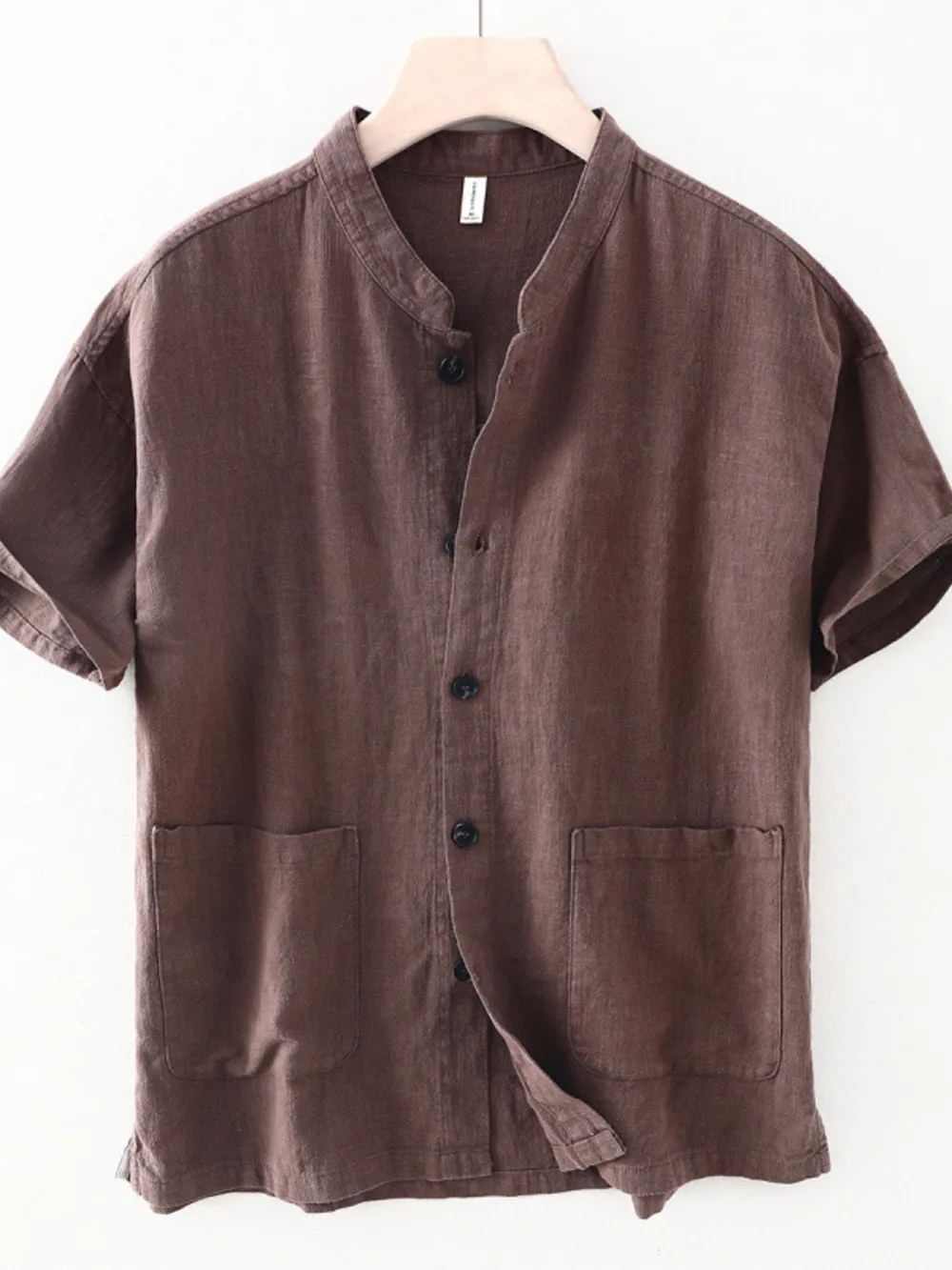 Men's Plus Size Button Up Short Sleeve Shirt, image 4