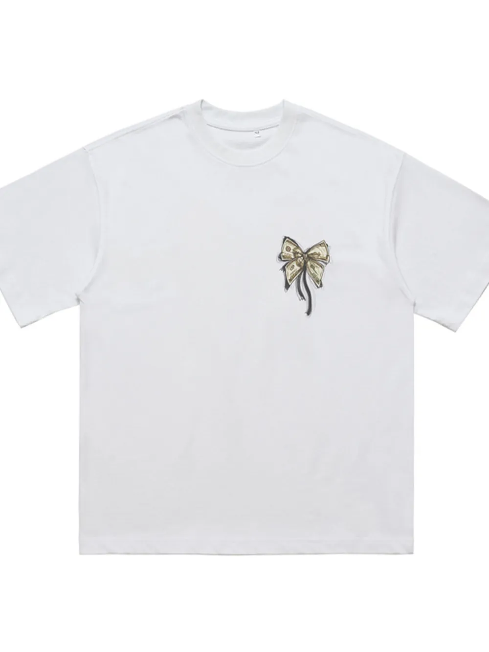 Men's Bow Graphic Oversized T-Shirt, image 5