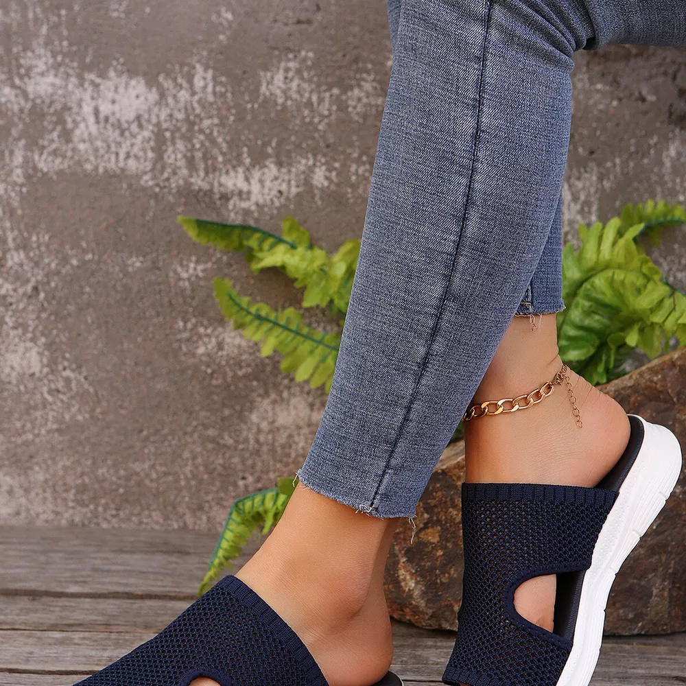 Breathable Mesh Open Toe Sandals, image 4