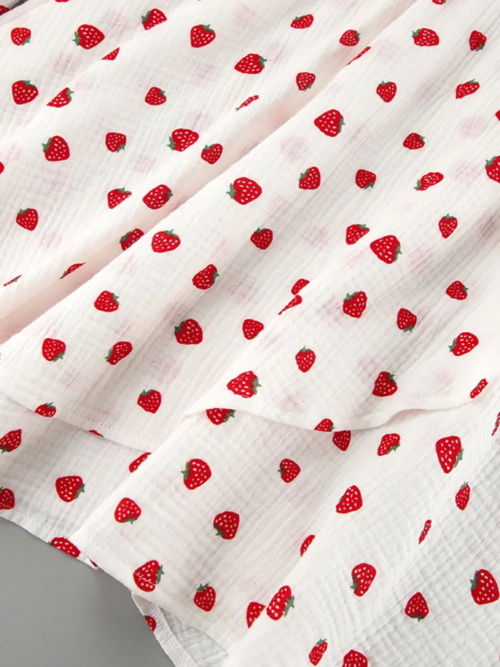 Strawberry Print Long Sleeve Mini Dress, image 9