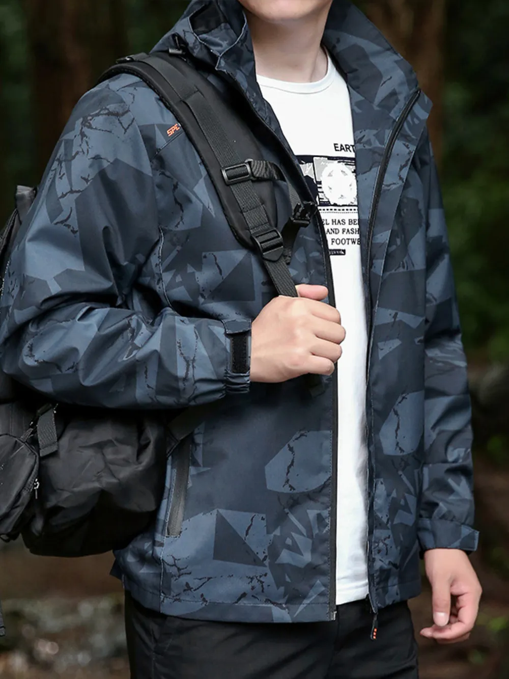 Men's Plus Size Windproof Outdoor Jacket, image 6