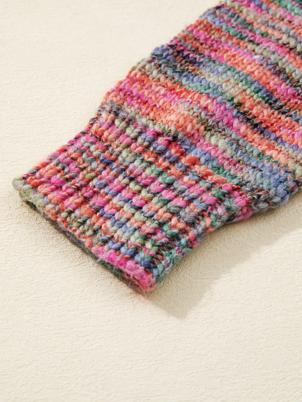 Space Dye Yarn Crew Neck Sweater, image 4
