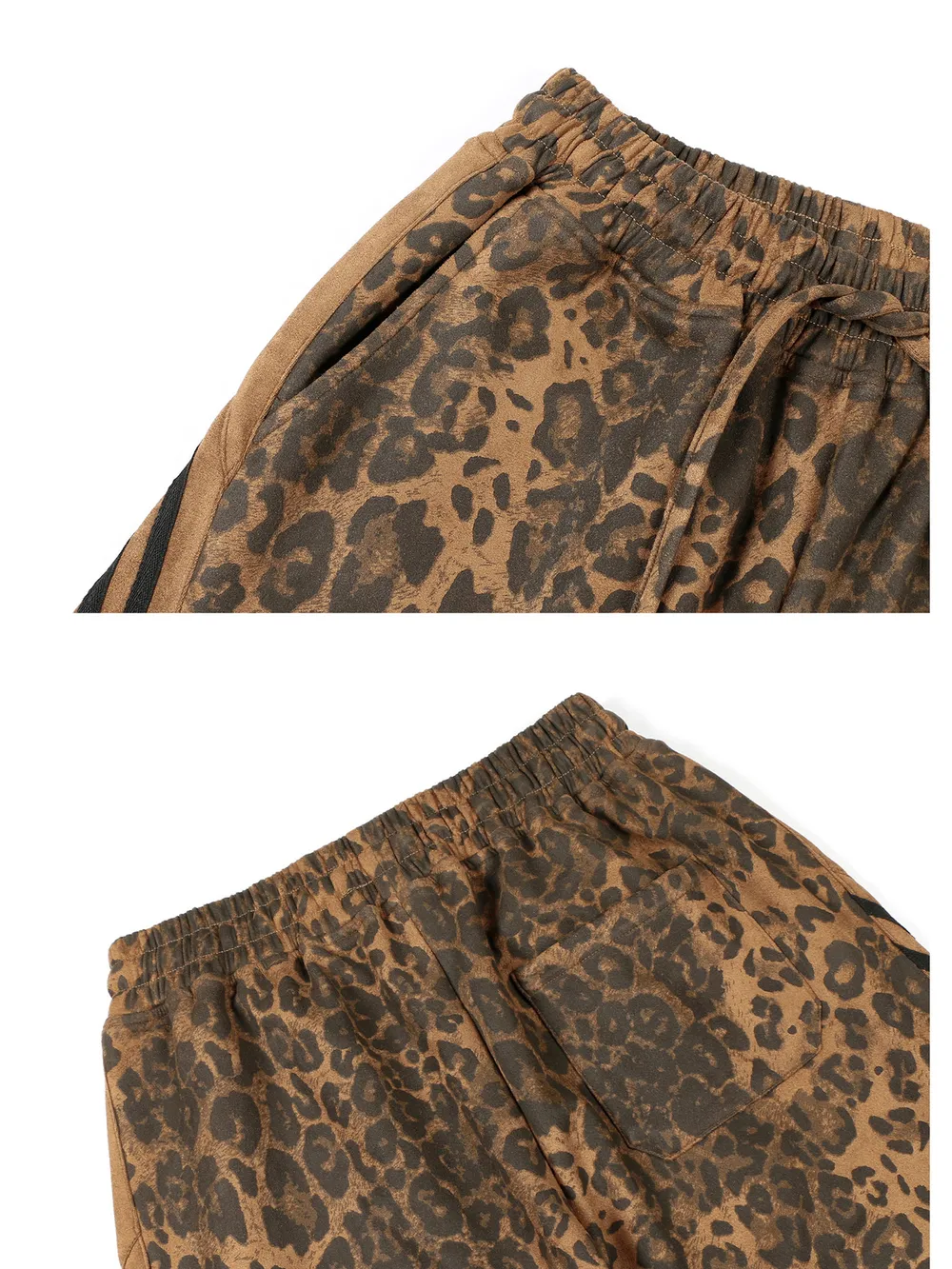 Men's Leopard Print Stripe Pants, image 5