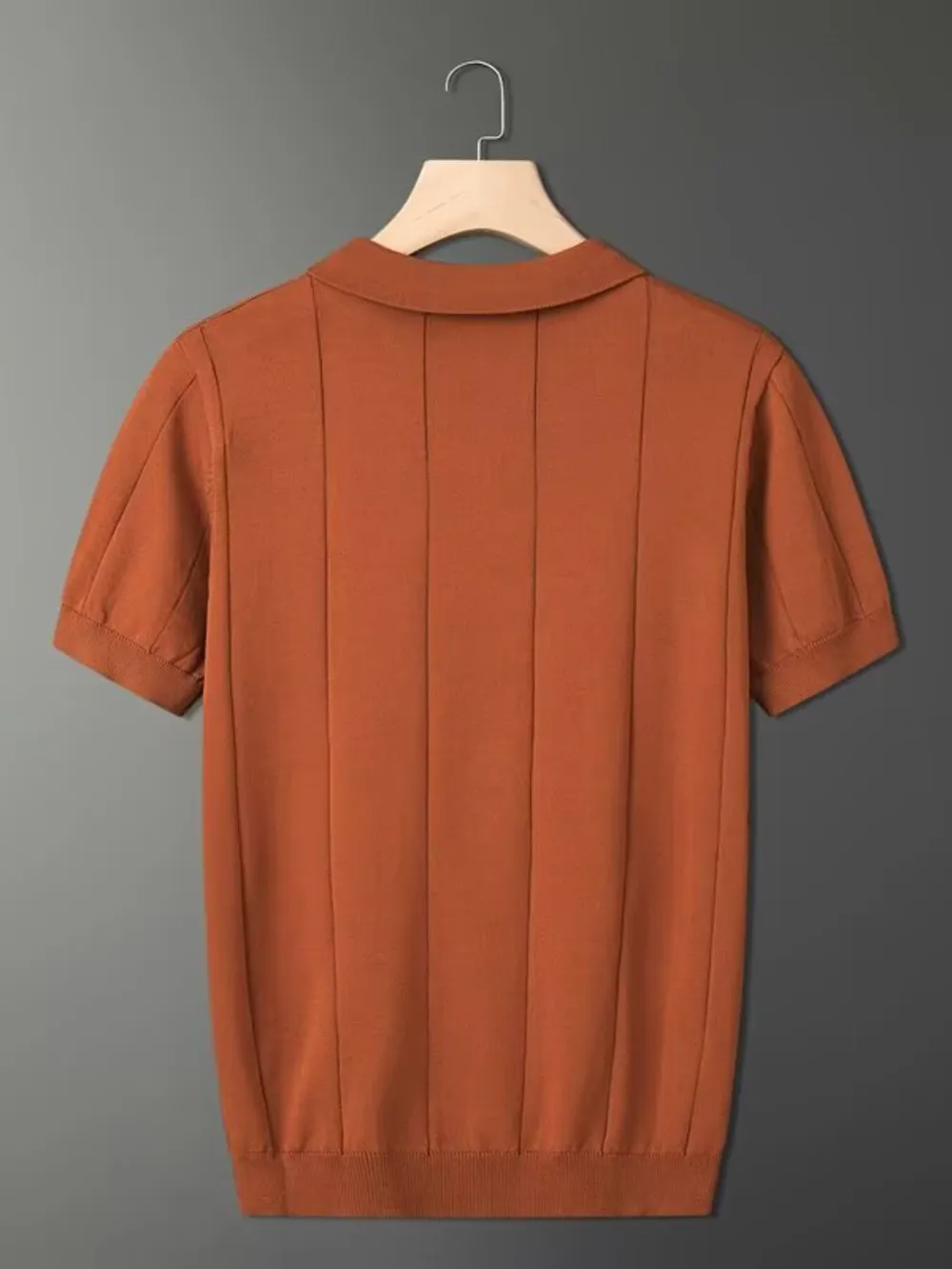 Men's Plus Size Collared Neck Short Sleeve Polo, image 6