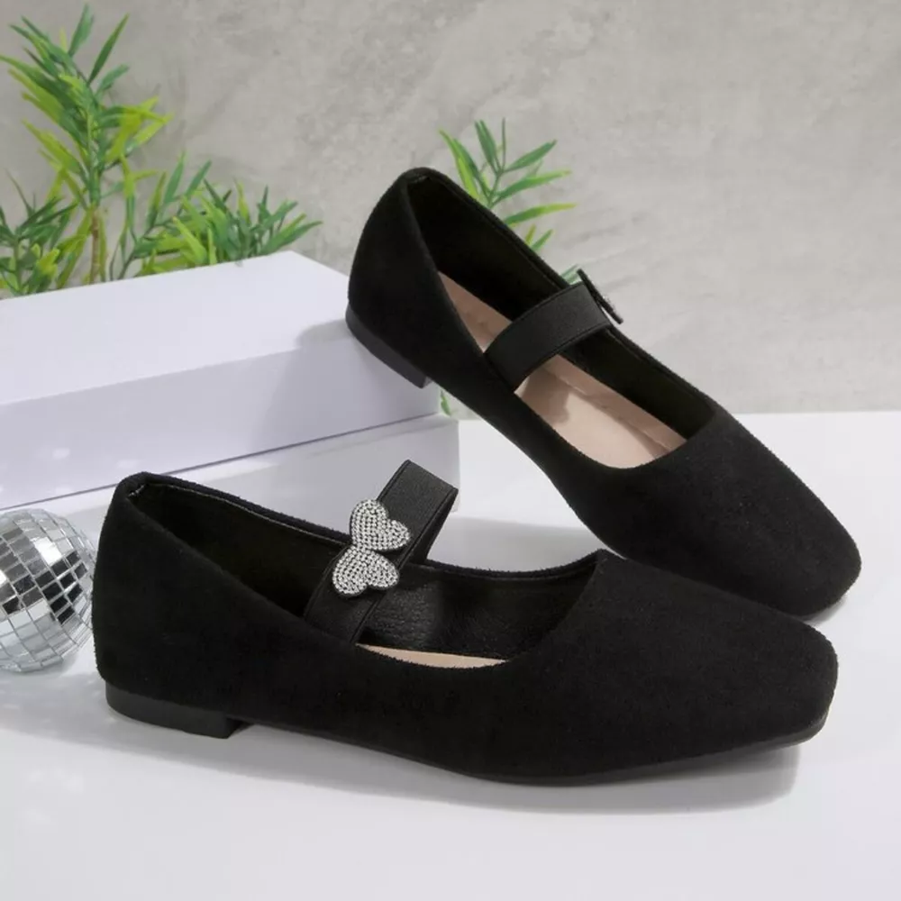 Square Toe Flats Slip-Ons, image 2