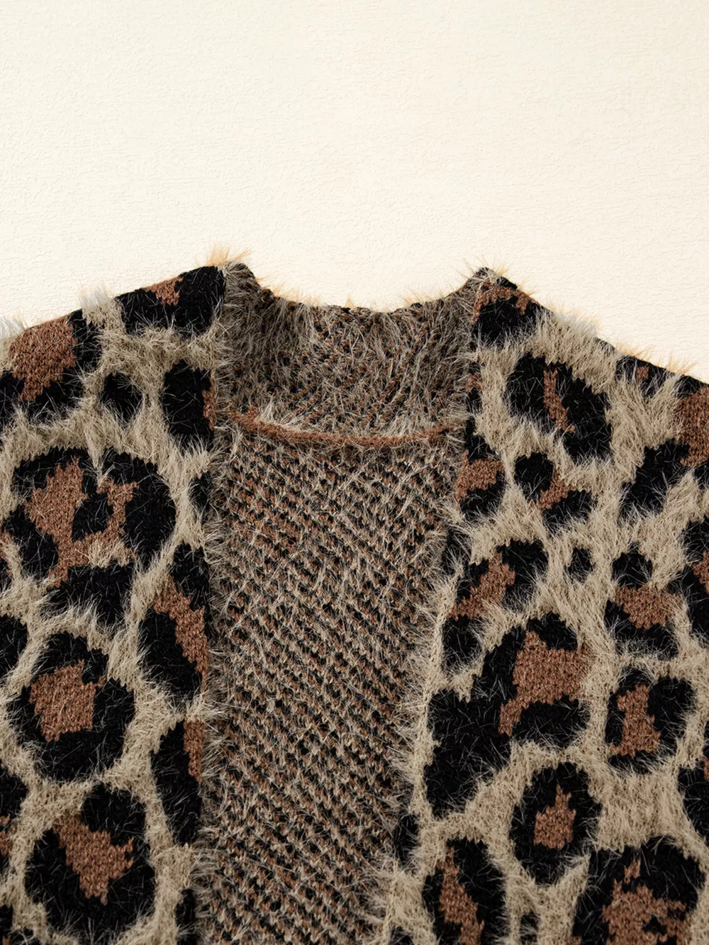 Leopard Open Casual Cardigan, image 6