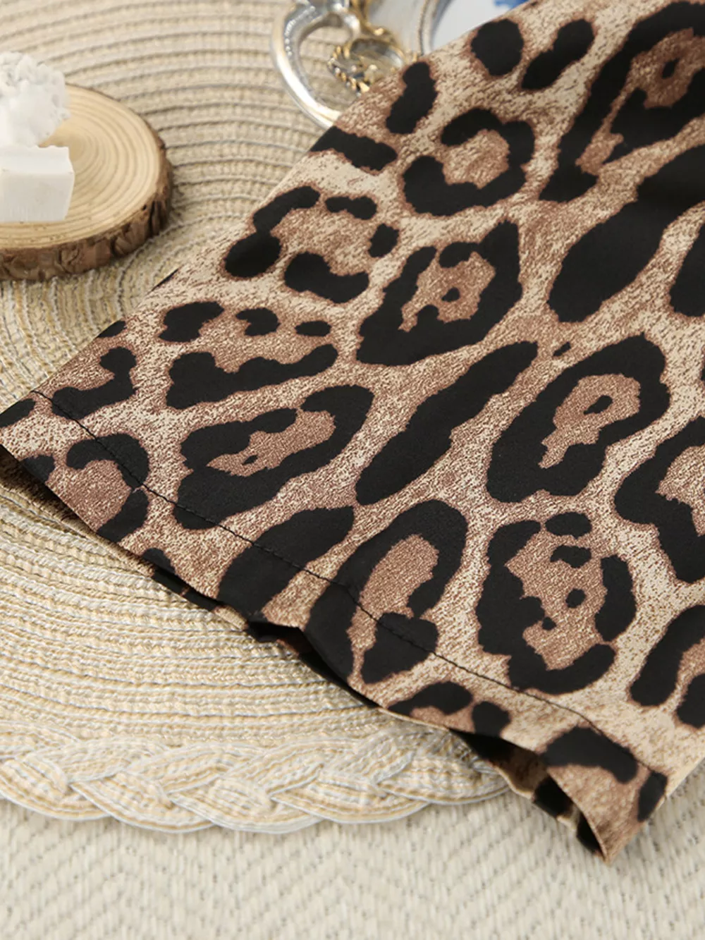 Leopard Bra & Cardigan and Shorts Set, image 22