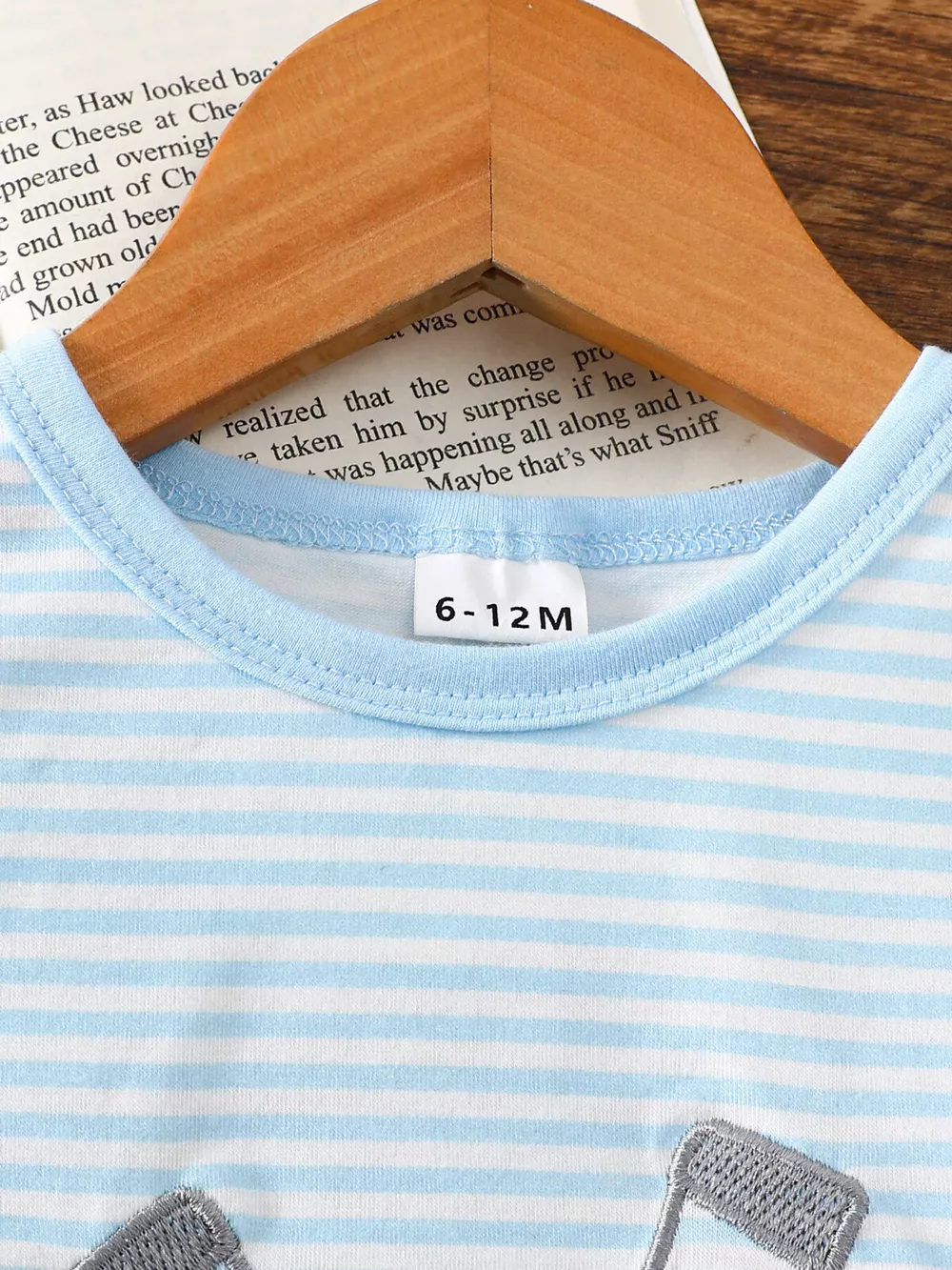 Children's Golf Embroidered Striped Tee and Shorts Set, image 2