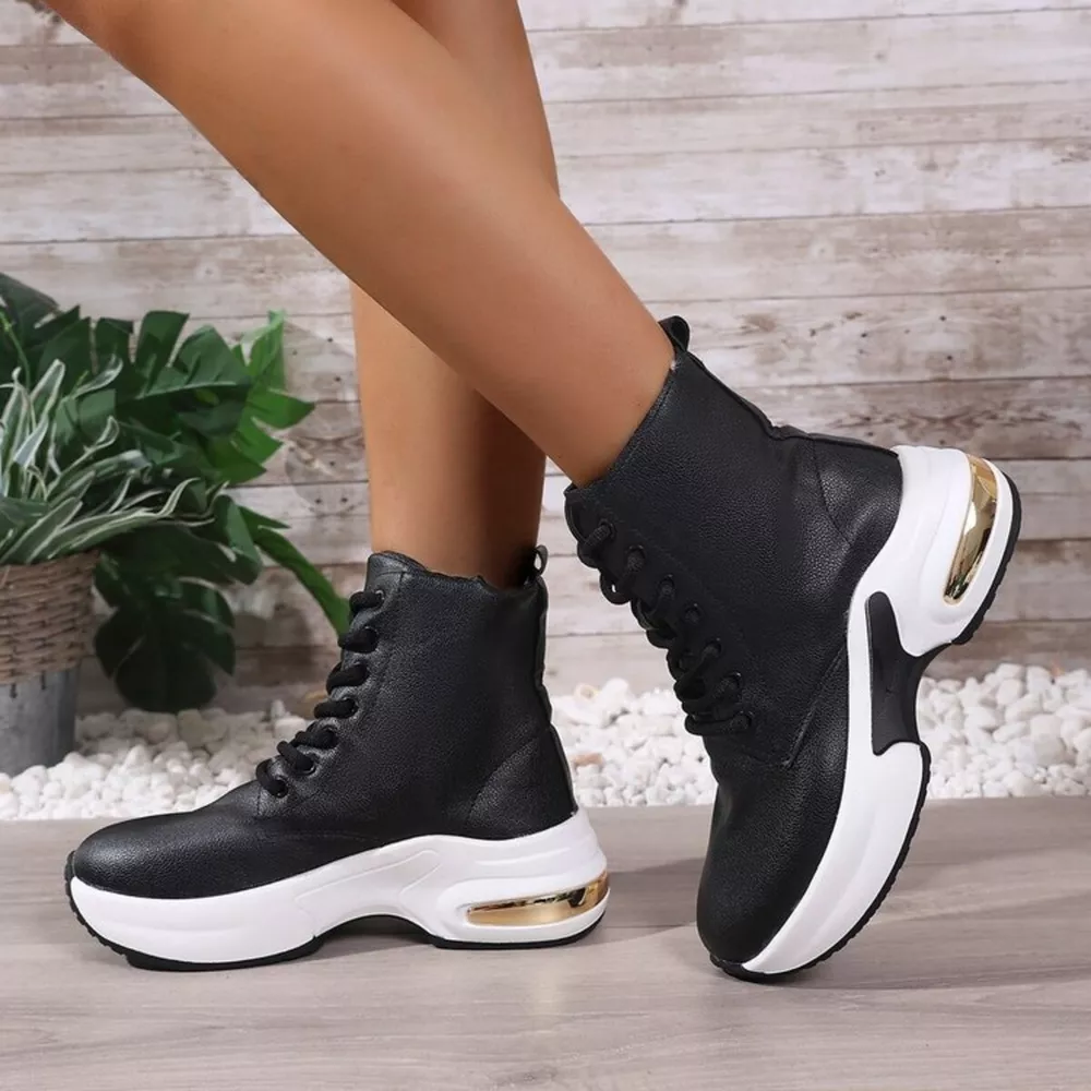 Lace Up Platform Ankle Boots, image 5