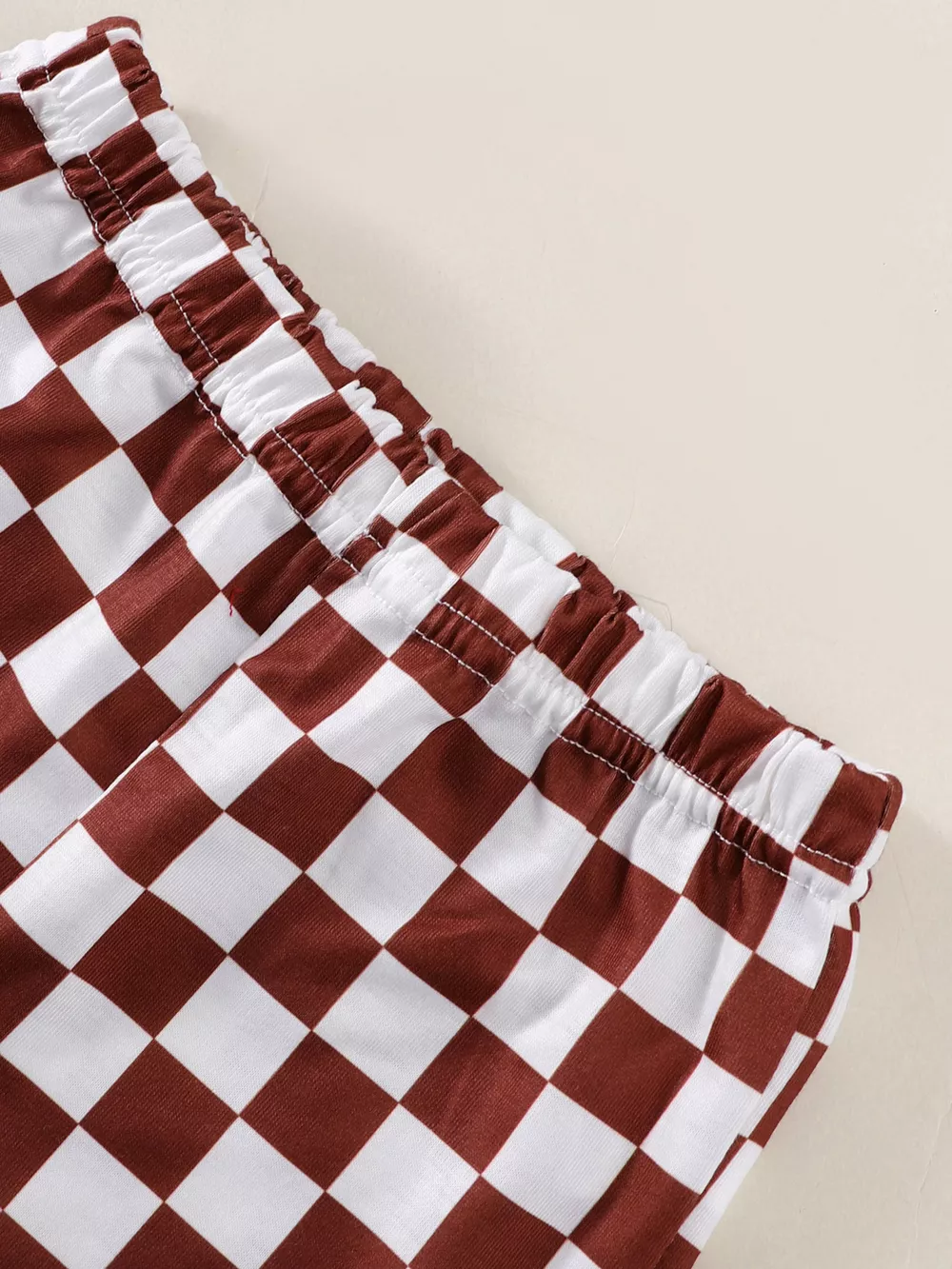Children's Checkered Letter Tank Top & Shorts Set, image 5