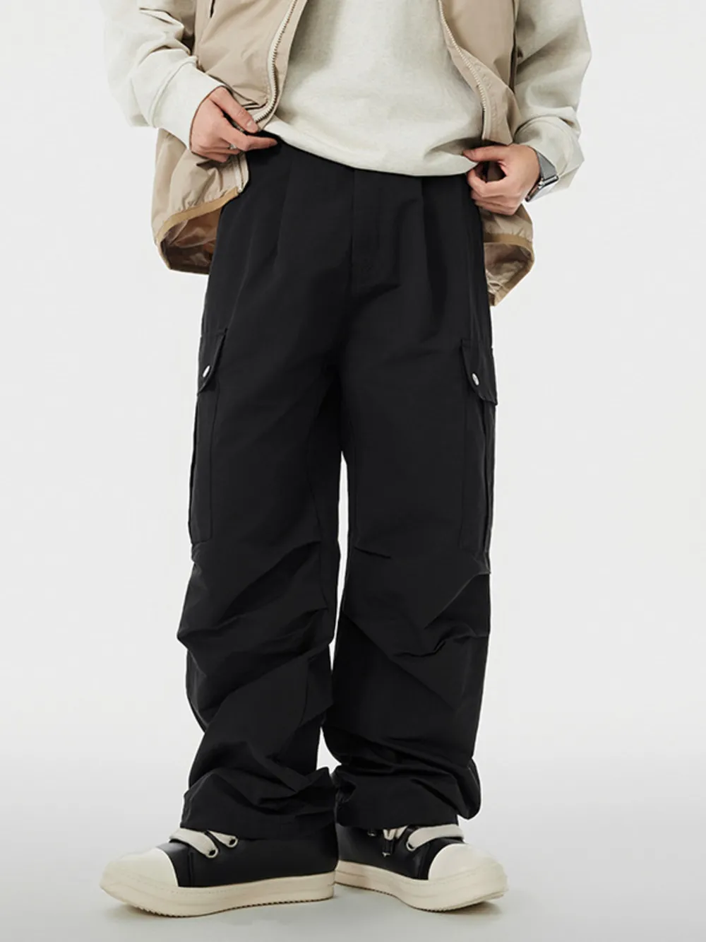 Men's Wide Leg Cargo Pants