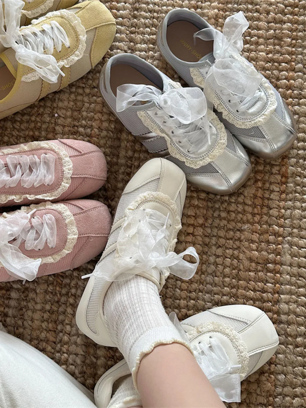 Round Toe Lace Up Sneakers, image 2