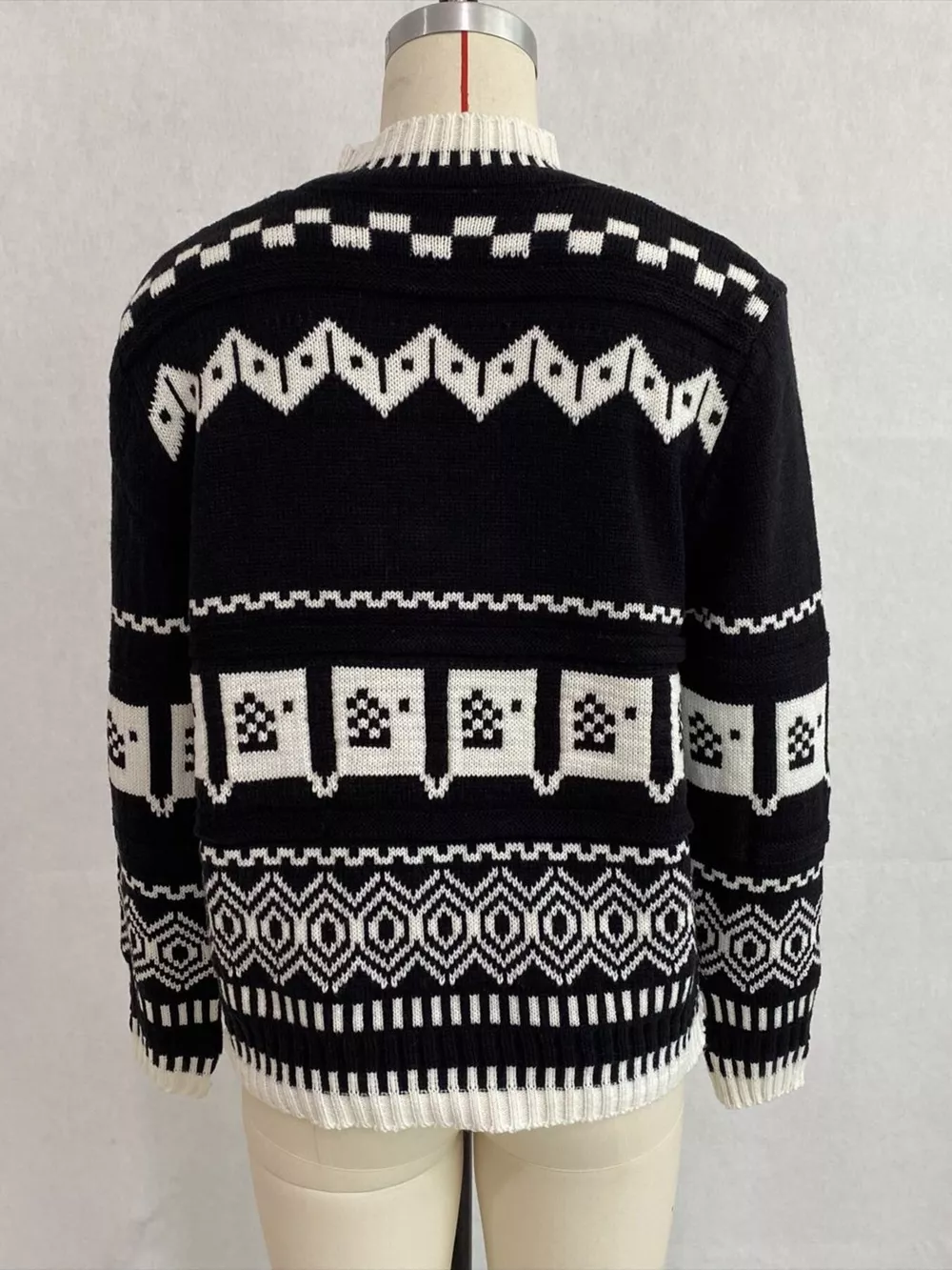 Christmas Festive Fair Isle Patterned Crew Neck Sweater, image 14