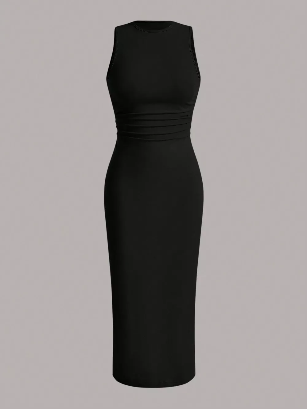 Sleeveless Round Neck Midi Dress, image 7