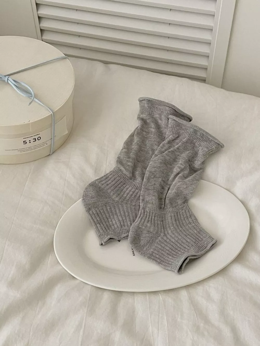 Solid Color Breathable Socks, image 5