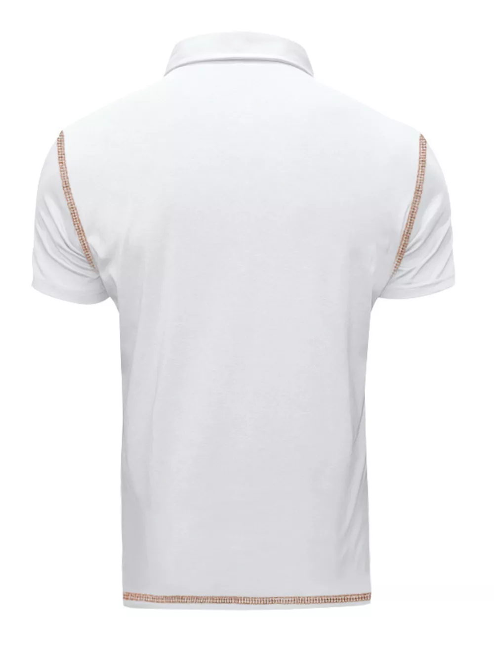 Men's Full Size Contrast Stitching Short Sleeve Top Plus Size, image 5