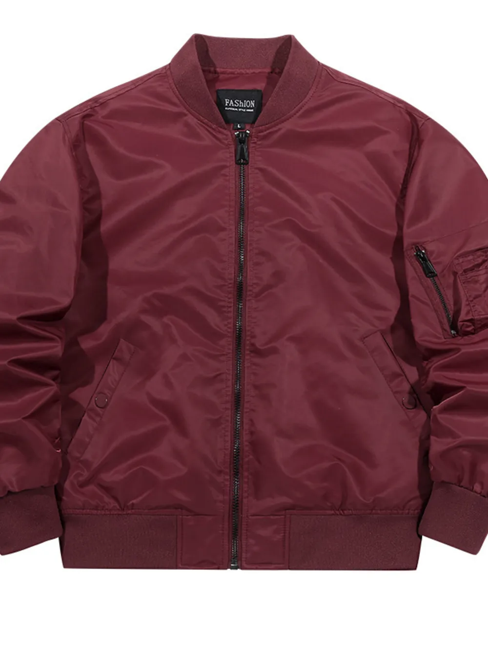 Men's Full Size Zip Up Long Sleeve Jacket Plus Size, image 6
