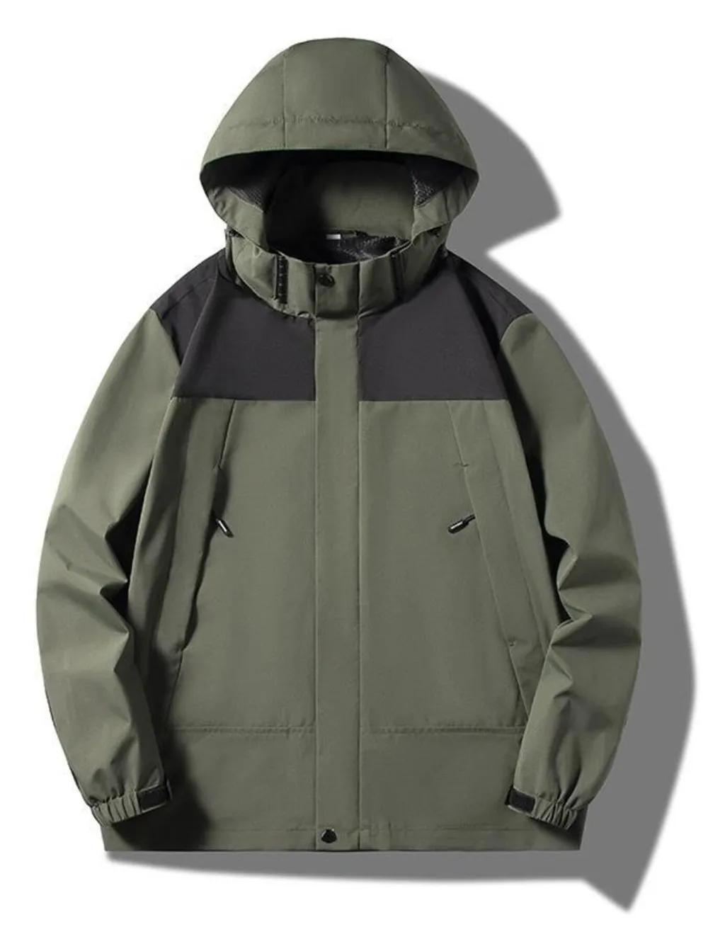 Men's Plus Size Casual Lightweight Hooded Jacket, image 3