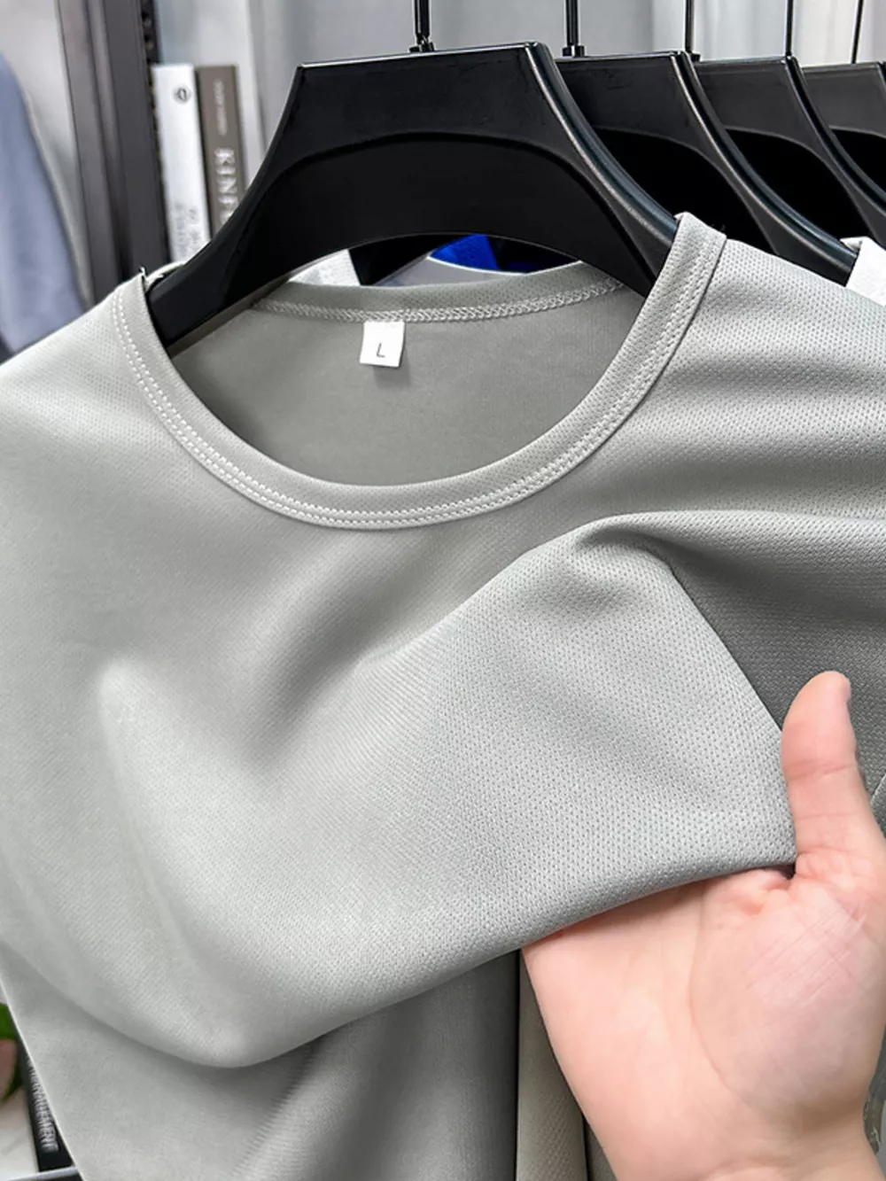 Men's Plus Size Round Neck Short Sleeve T-Shirt, image 11