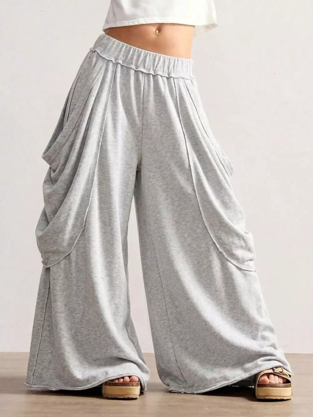 Oversized Wide-Leg Cargo Pants, image 12