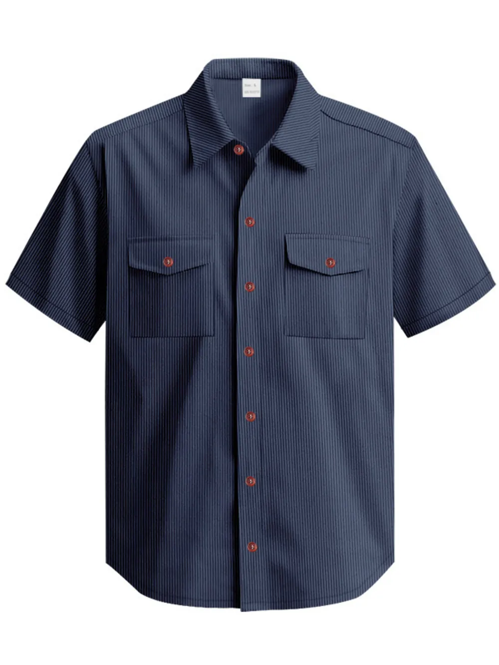Men's Full Size Button Up Short Sleeve Shirt Plus Size, image 9