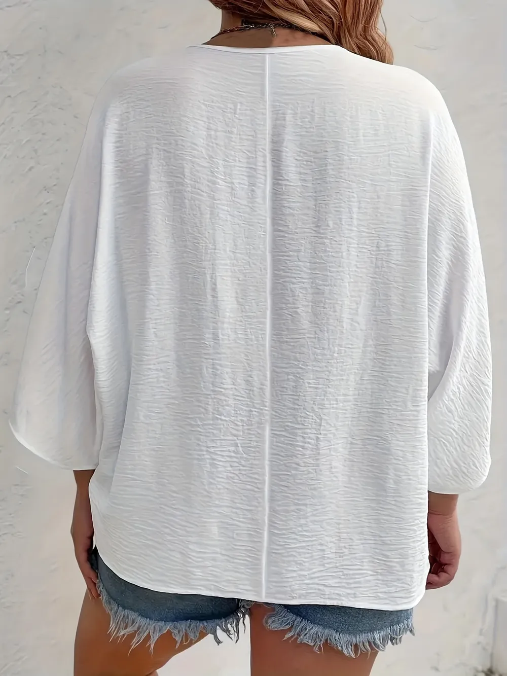 Full Size V-Neck Button Down Shirt Plus Size, image 9