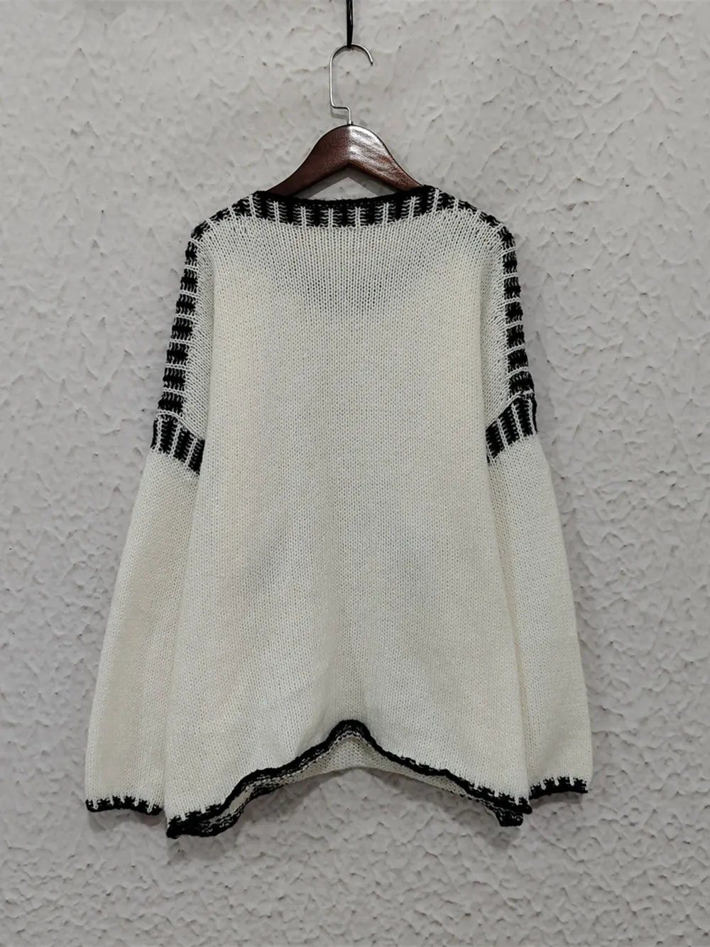 Contrast Trim Oversized Sweater, image 11