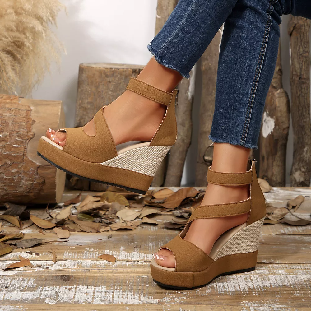 Open Toe Wedge Sandals, image 11