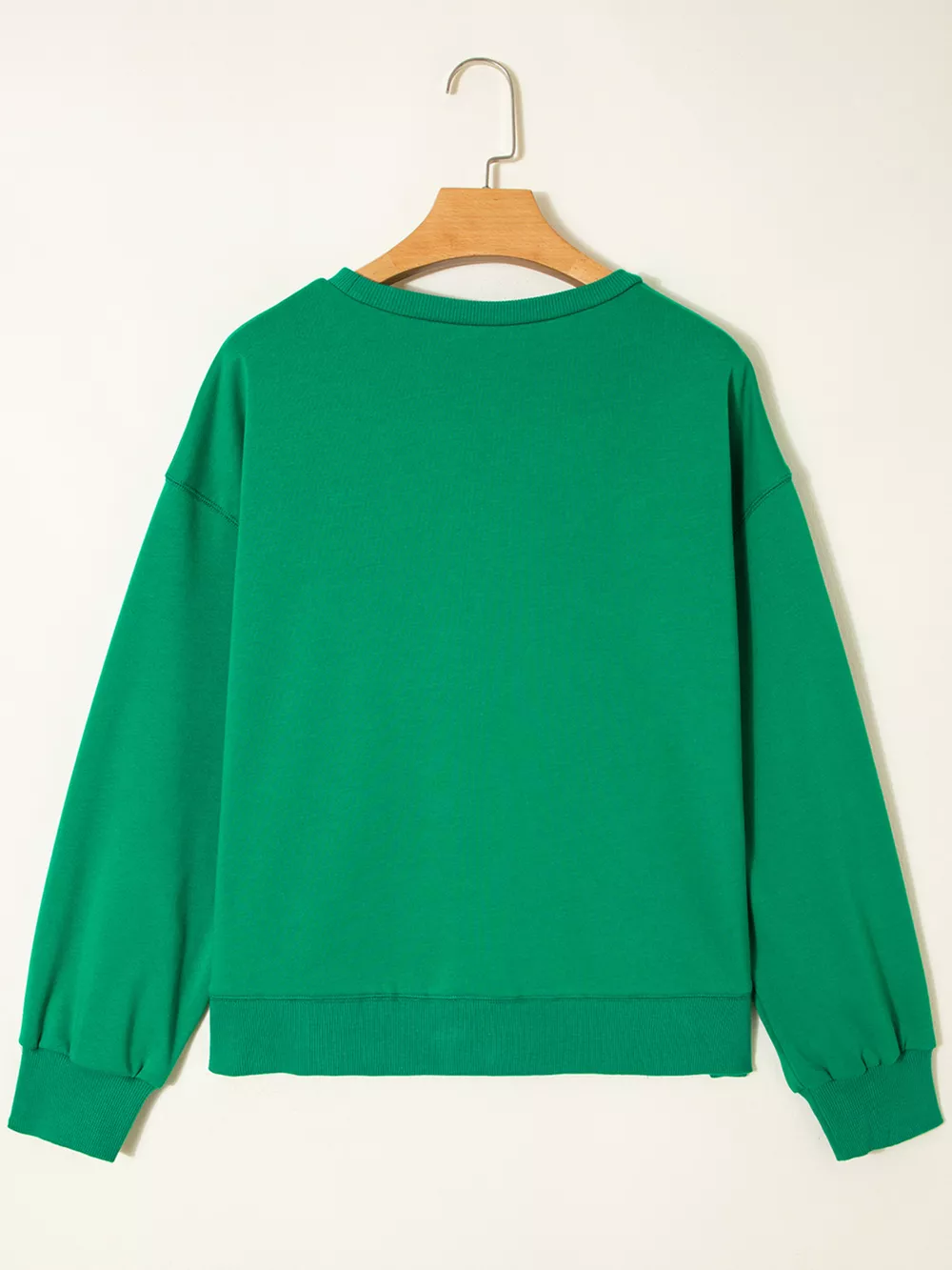 HOLLY JOLLY Towel Embroidered Christmas Holiday Sweatshirt, image 3