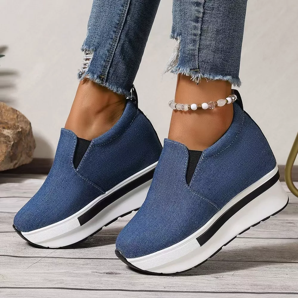 Round Toe Platform Slip-Ons, image 5