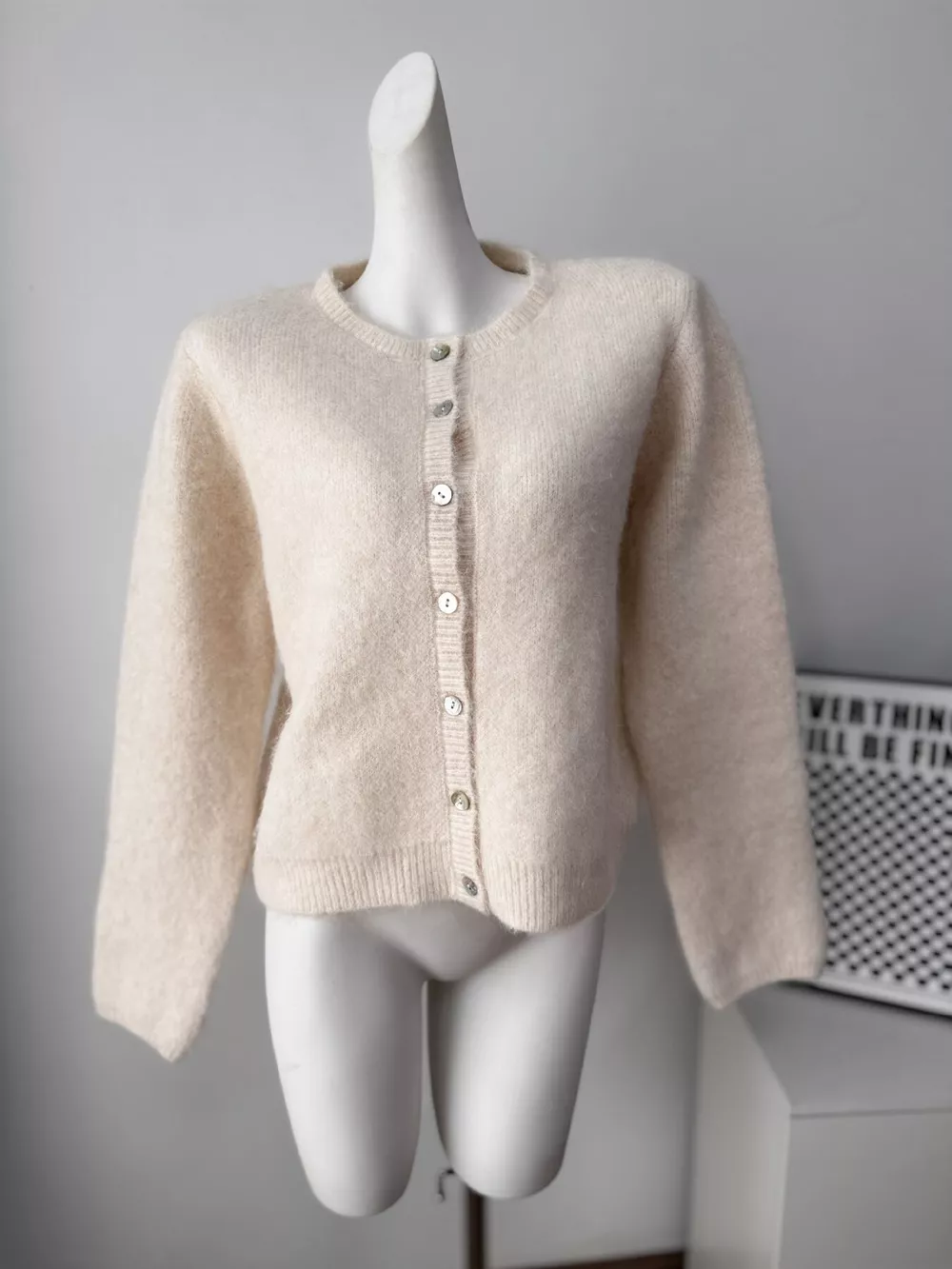 Cozy Fuzzy Button-Down Cropped Cardigan, image 17
