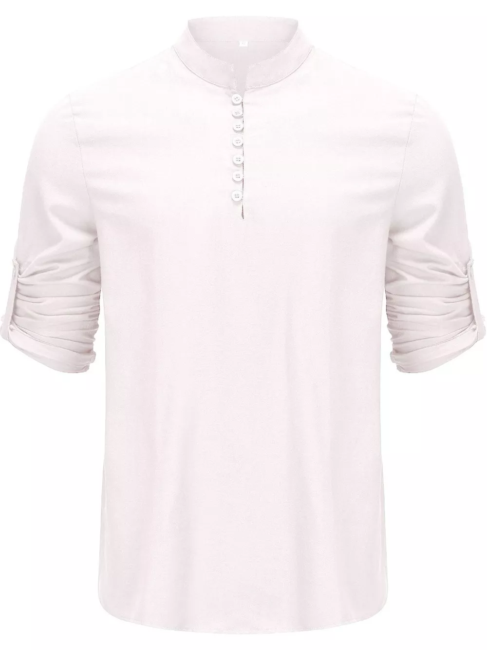 Men's Full Size Button Detail Short Sleeve Shirt Plus Size, image 7
