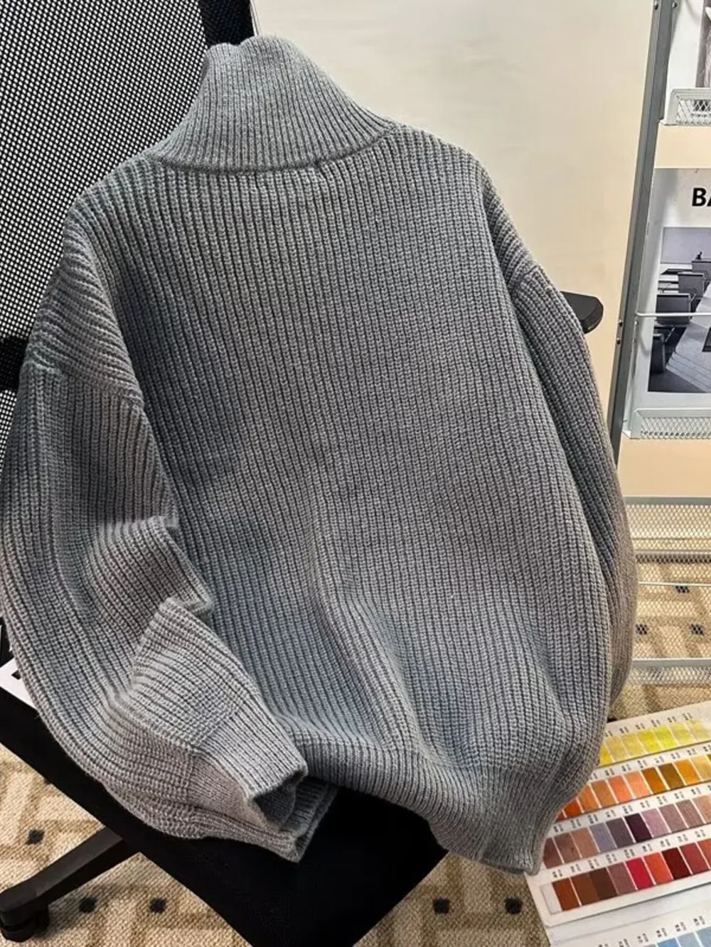 Men's Half-Zip Long Sleeve Sweater, image 4