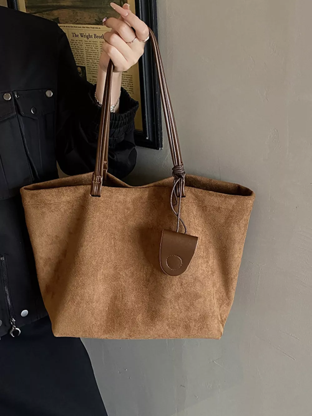 Classic Suede Tote Bag, image 13