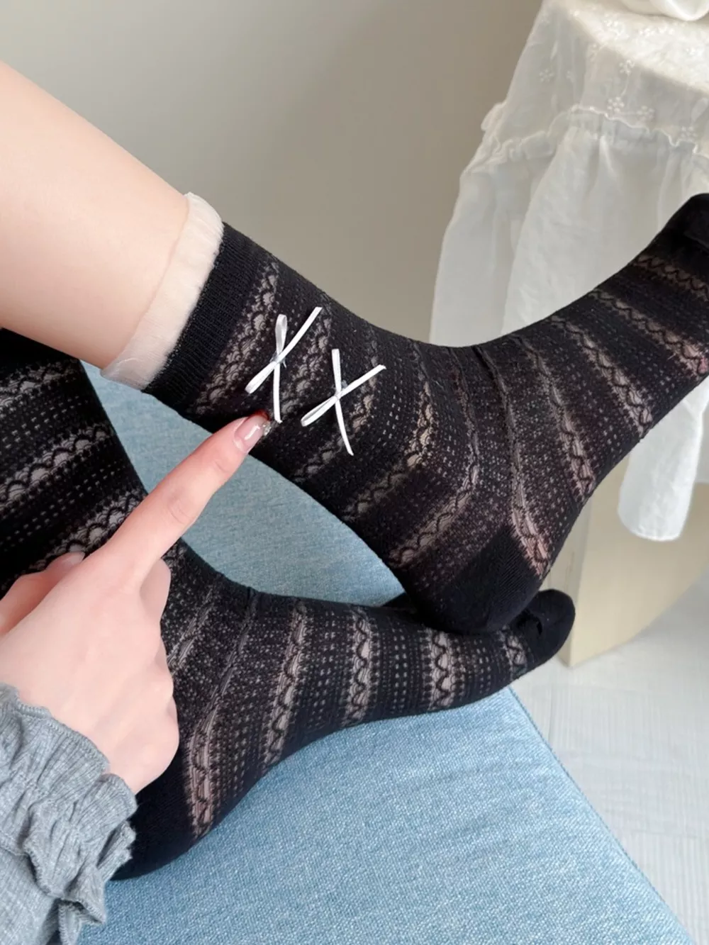 Ribbon Bows Socks, image 3