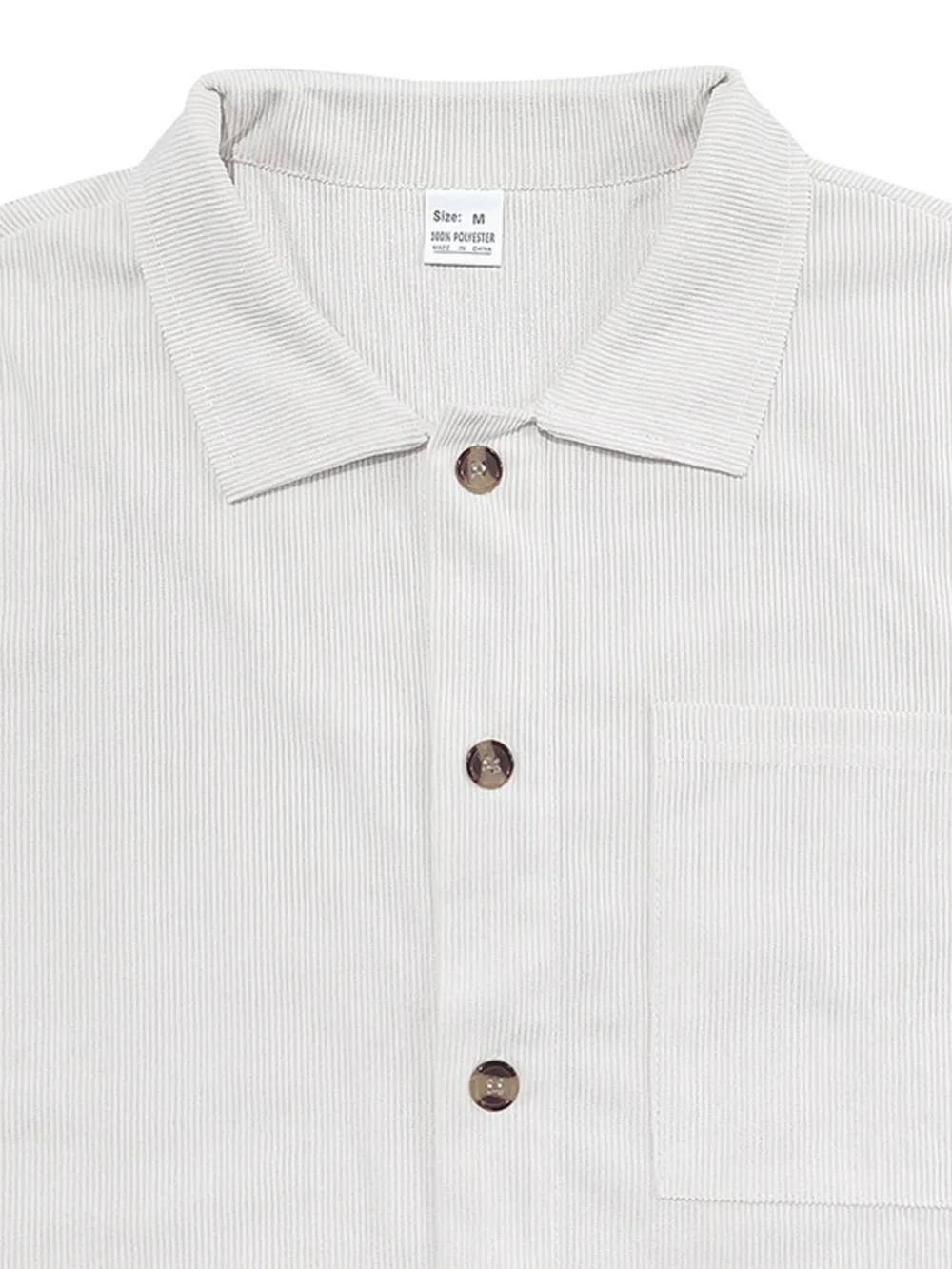 Men's Full Size Button Up Top and Shorts Set Plus Size, image 6