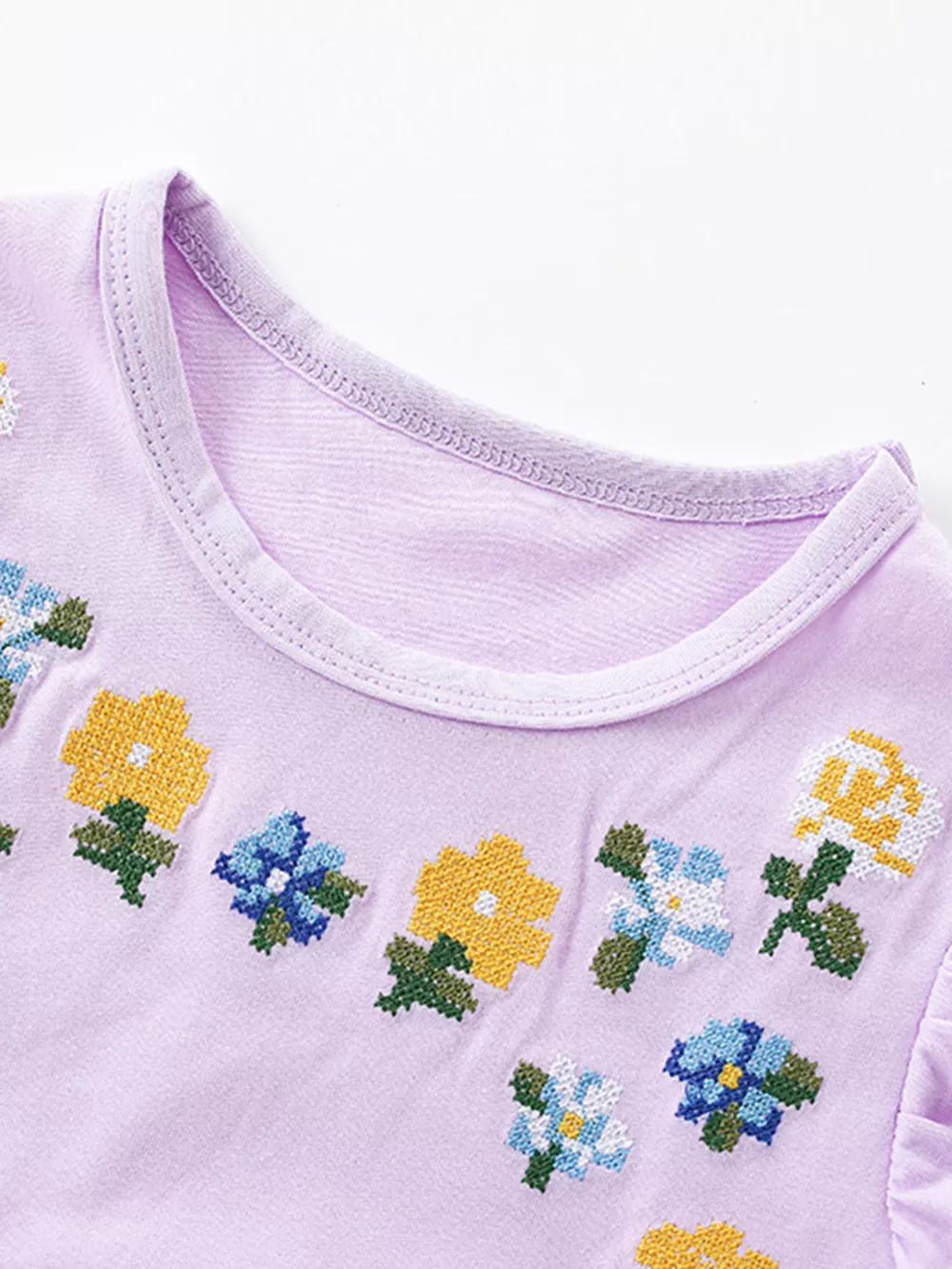 Children's Floral Embroidered Tulle Dress, image 3