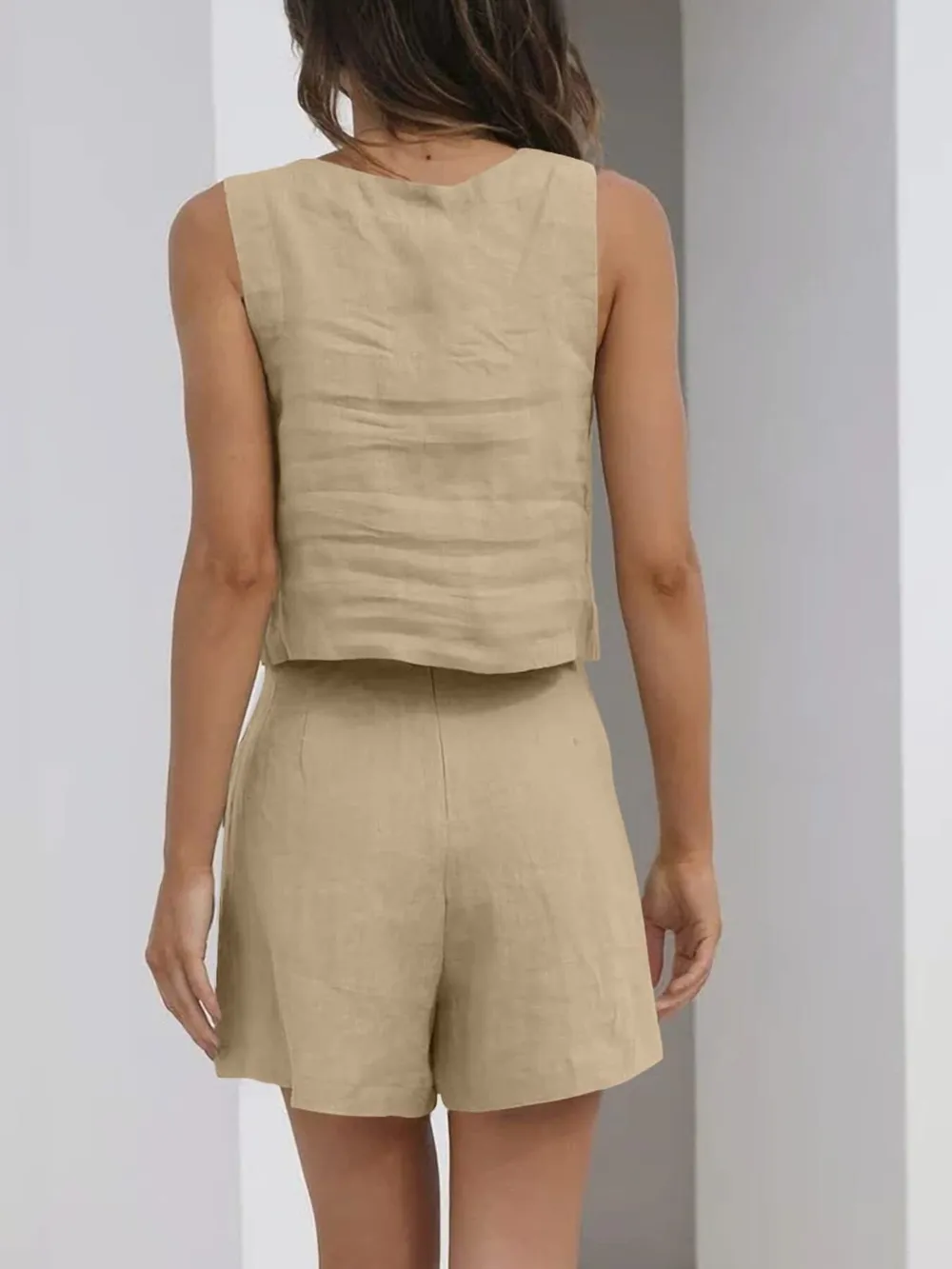 Square Neck Tank and Shorts Set, image 5