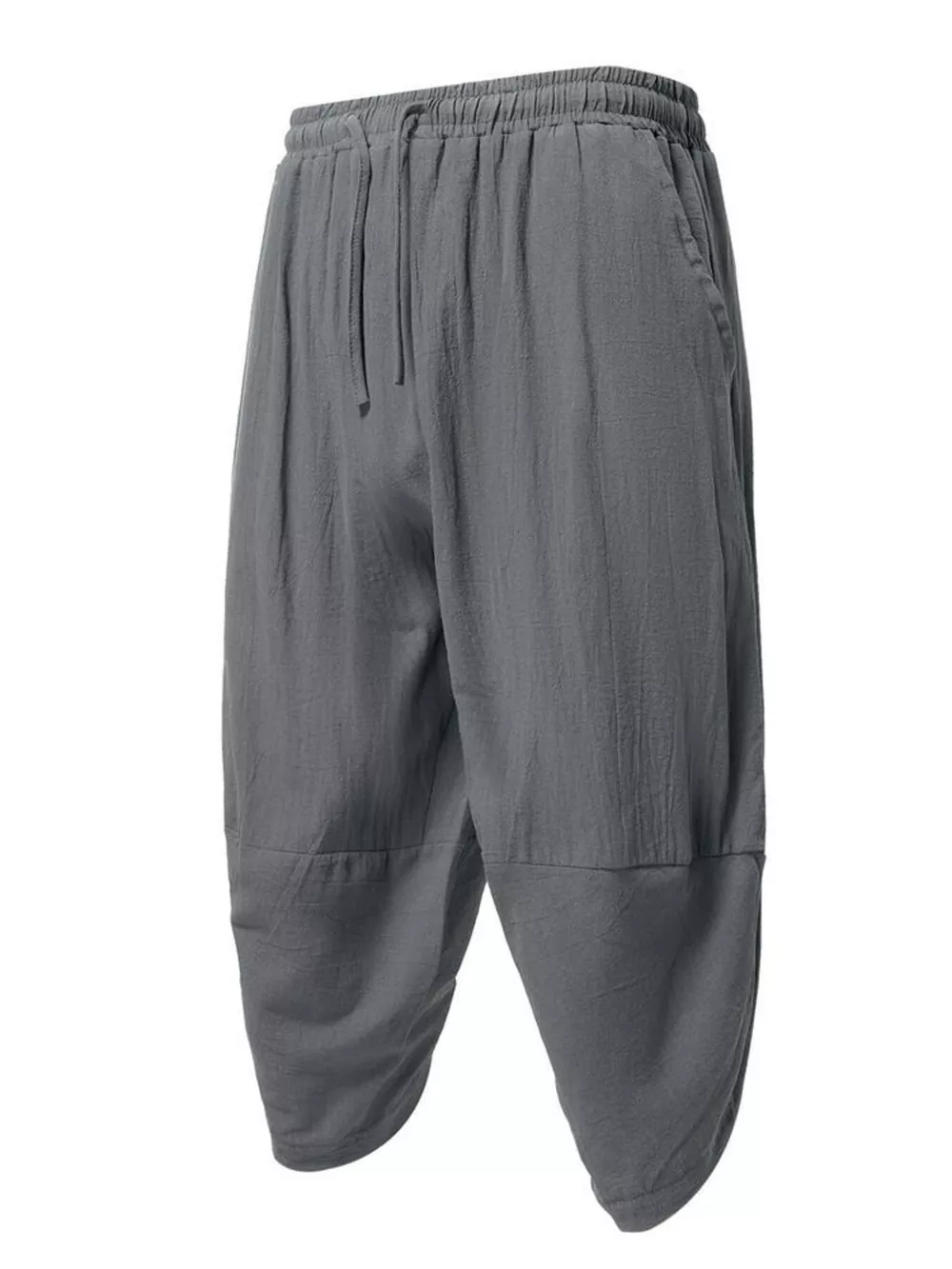 Men's Plus Size Loose Fit Cropped Pants, image 6
