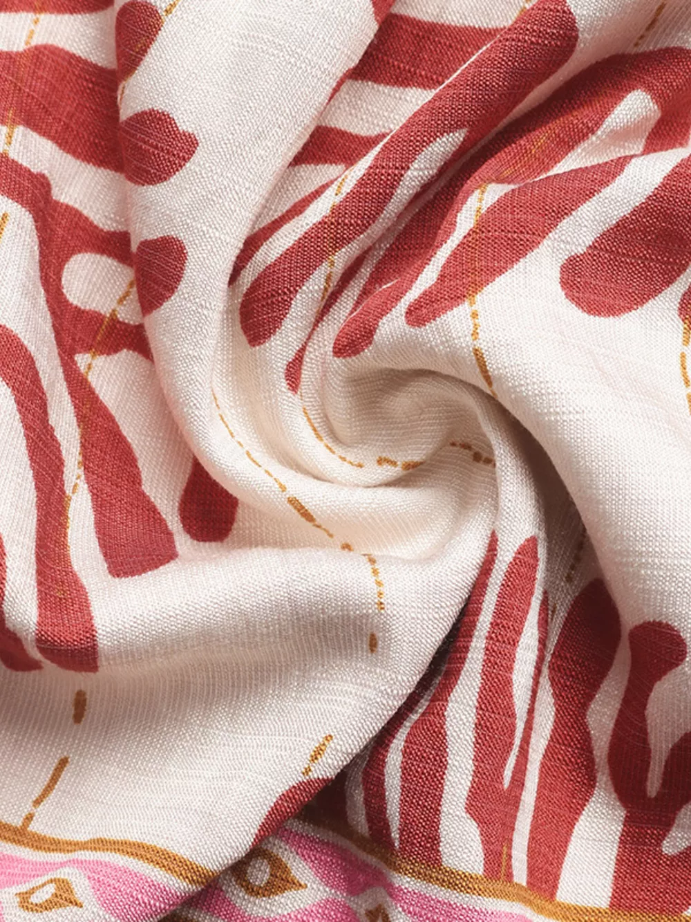 Printed V-Neck Cap Sleeve Dress, image 7