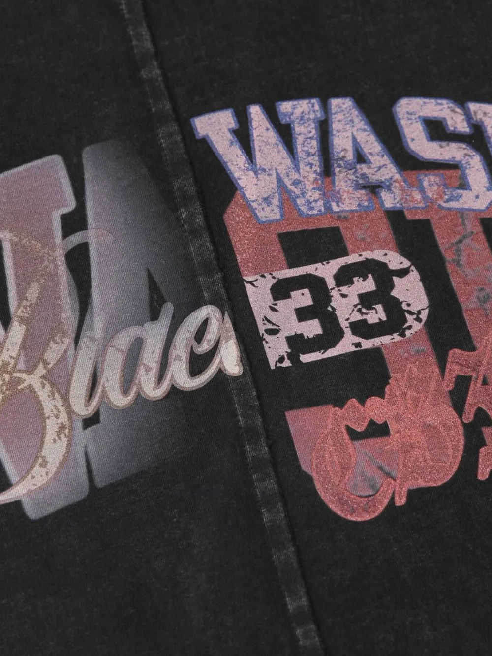 Men's Vintage Washed Letter Graphic T-Shirt, image 12