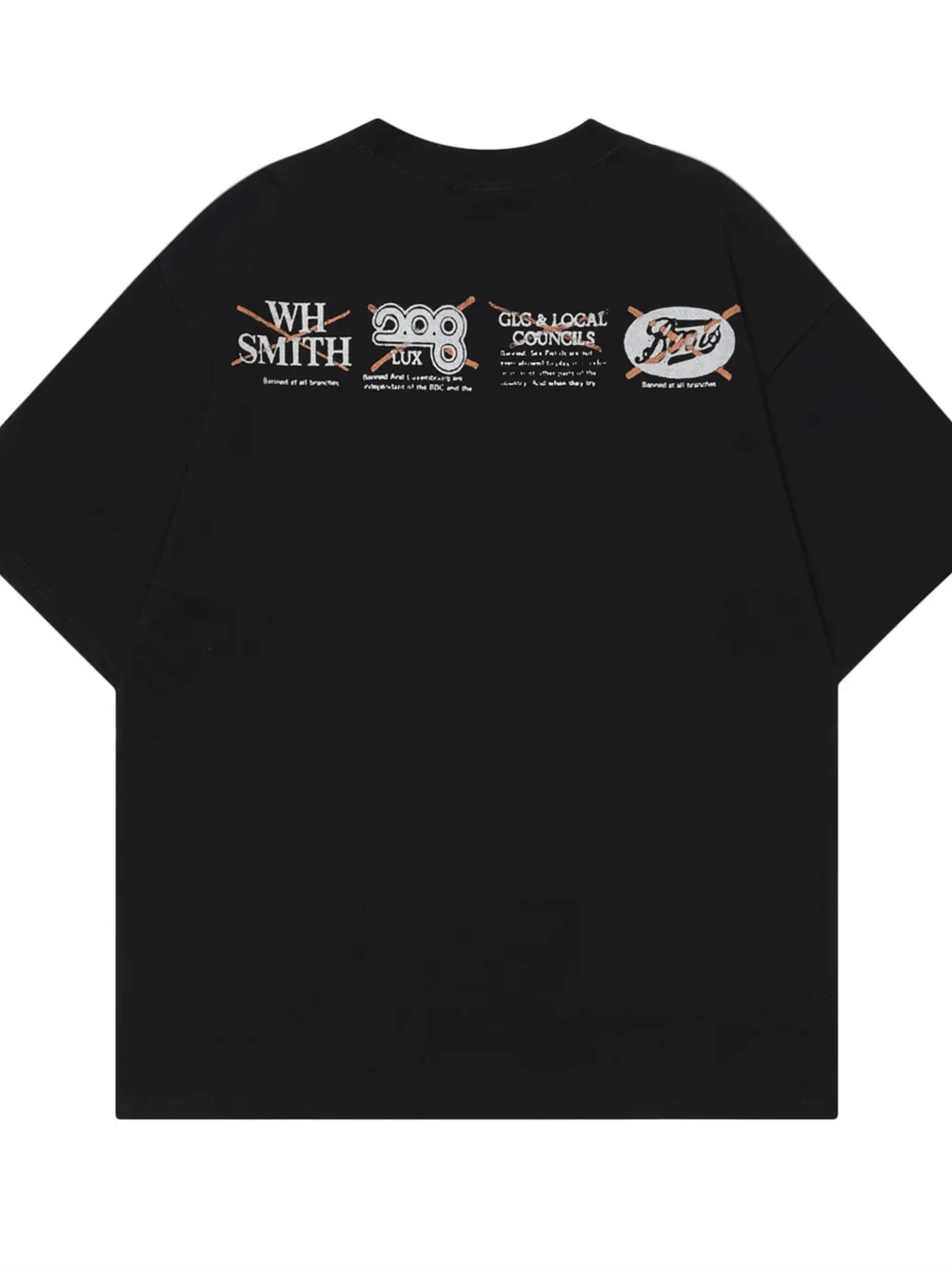 Men's Graphic Round Neck Oversized T-Shirt, image 3